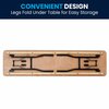 Flash Furniture Rectangle Training Table, 18" X 72" X 30.25", Wood Top, Wood Grain YT-WTFT18X72-TBL-GG